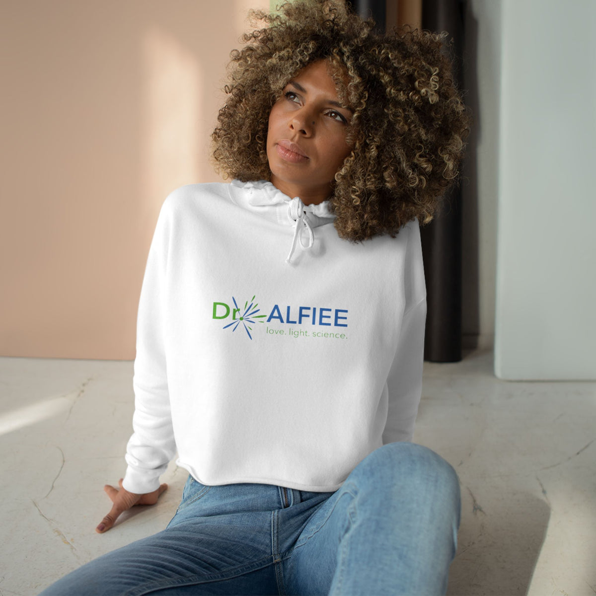 Dr. Alfiee Women’s Cropped Hooded Sweatshirt