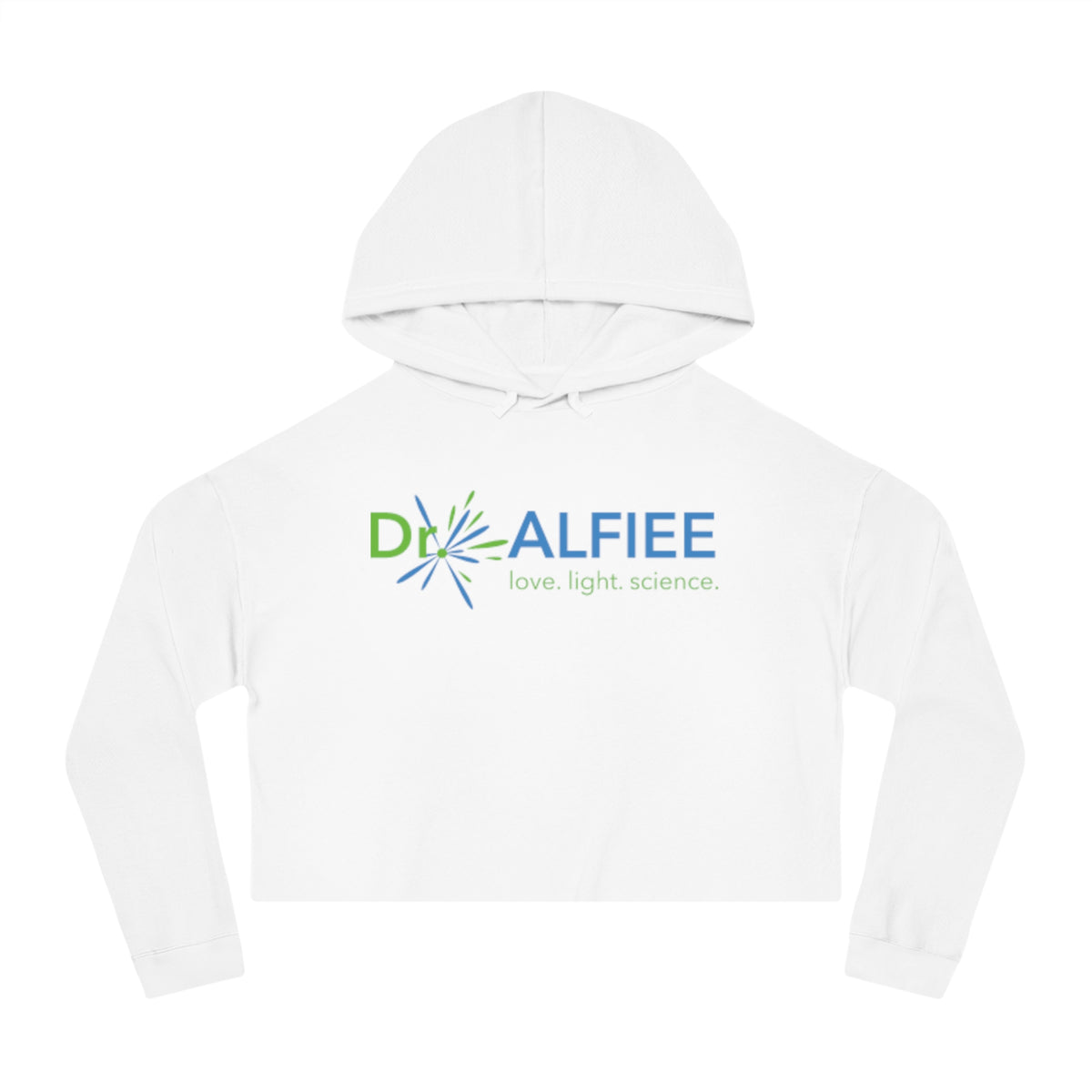 Dr. Alfiee Women’s Cropped Hooded Sweatshirt